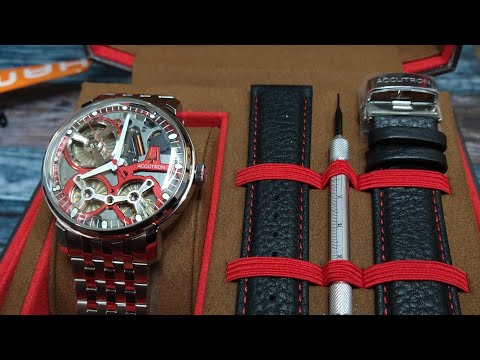 Accutron 2ES6A008 Redbar Spaceview 2020 Limited Edition Electrostatic