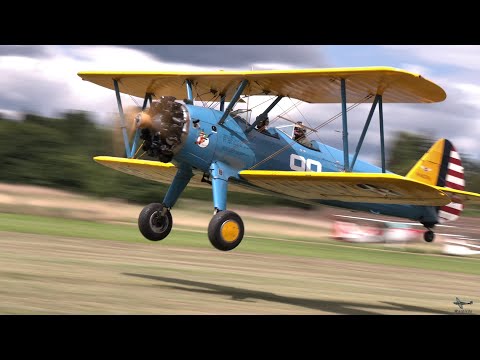 Boeing Stearman in Action – Close-Up Touch & Go Display at Flugplatzfest Malsch!