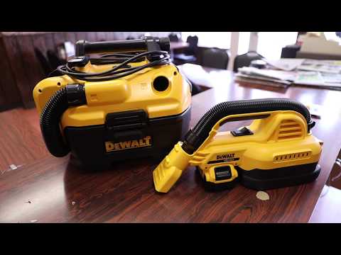 DeWalt...Makes Nice Cordless Vacuums - Dewalt Cordless 18v / 20v Cordless Vac - Review / Demo Video