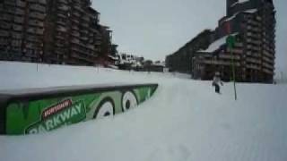 Delphine in the burton kids parkway Avoriaz.MPG