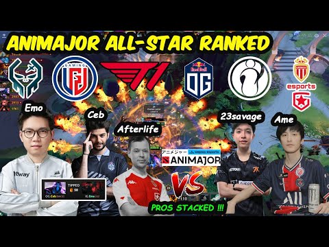 IG.Emo OG.Ceb vs T1.23savage PSG.LGD.Ame - Server EU Pro Stacked !! Animajor ALL-STAR Ranked