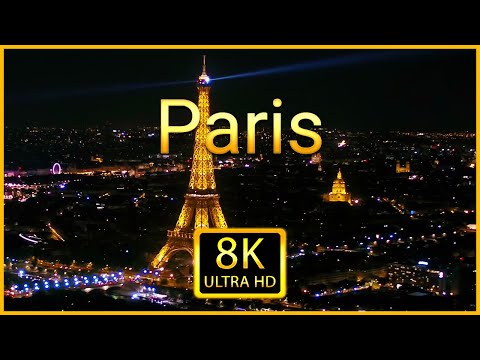 Paris 8K ULTRA HD - Scenic Drone Relaxation Video With Calming Piano Music