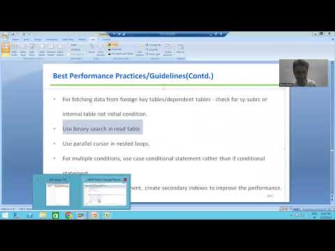 35 - ABAP Programming - Best Performance Guidelines Part4
