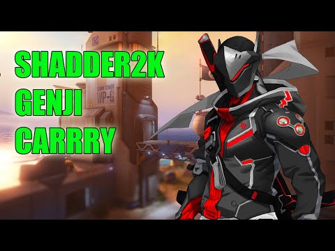 SHADDER2K PRO GENJI GAMEPLAY POTG - TOP 500 OVERWATCH SEASON 23