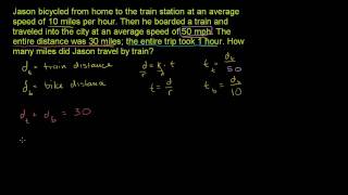 Systems and rate problems