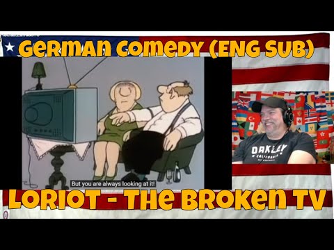 German Comedy (ENG SUB): Loriot - The broken TV - REACTION LOL - Again