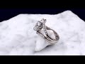 video - Brilliant Wave Three Stone Engagement Ring