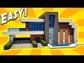 Minecraft: Easy Modern House Tutorial - How to Build a House
