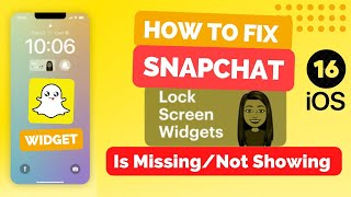 Download lagu How To Fix Snapchat Lock Screen Widgets is Missing/Not Showing at Your Lock Screen (iOS 16) mp3