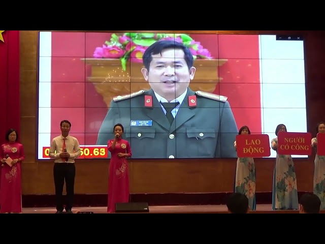 Màn chào hỏi Hội thi cán bộ kiểm tra giỏi năm 2023