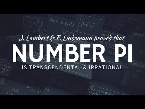 Why number Pi is transcendental & irrational?