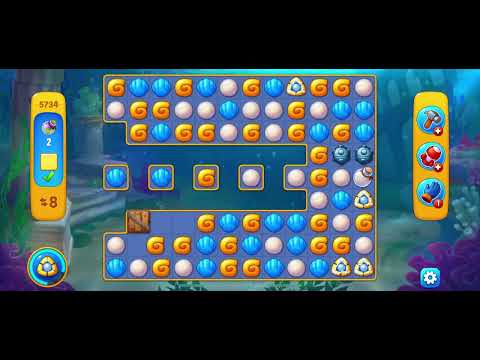 Level 5734 , Fishdom mobile mini game