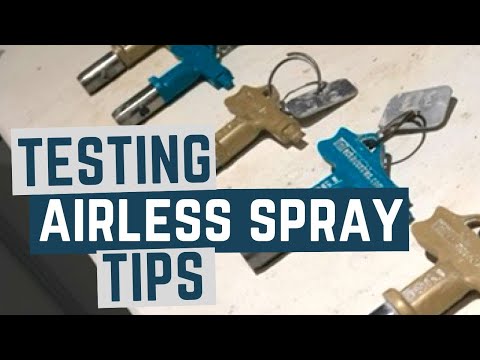 Testing Airless Spray Tips
