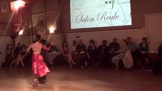 Adriana Salgado and Orlando Reyes at Salon Reale, nyc 2013 - milonga - argentine tango.