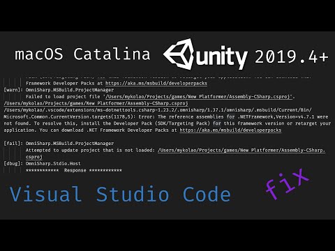Fix Visual Studio Code + Unity Intellisence on macOS | Linux (see comments)