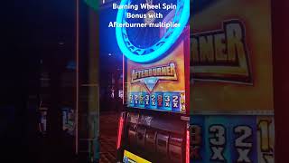 Burning Wheel bonus wheel win plus afterburner multiplier slot Video