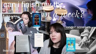 can i finish my monthly tbr in 1 week? | weekly reading vlog