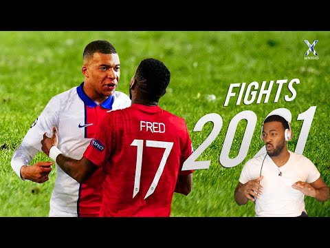 NBA FAN REACT TO....Football Fights & Furious Moments 2021(OMG HE KICK HIM IN THE FACE)