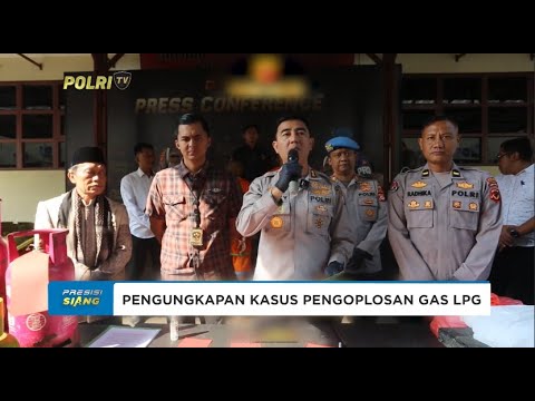 POLRES CIANJUR UNGKAP KASUS PENGOPLOSAN GAS LPG