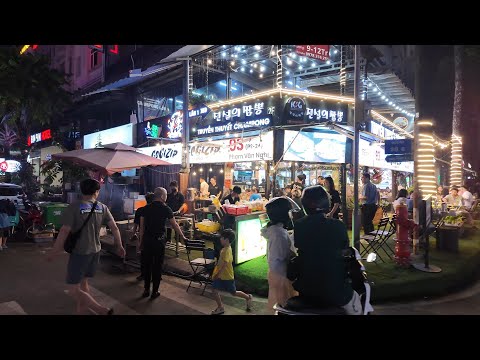 Saturday Night Walk in District 7 Saigon: Phu My Hung Koreatown