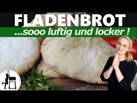 Fladenbrot selber machen / Fladenbrot Rezept / Die Frau am Grill
