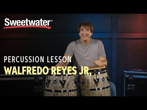Conga Drums Percussion Lesson 1 with Walfredo Reyes Jr. | Drum lesson