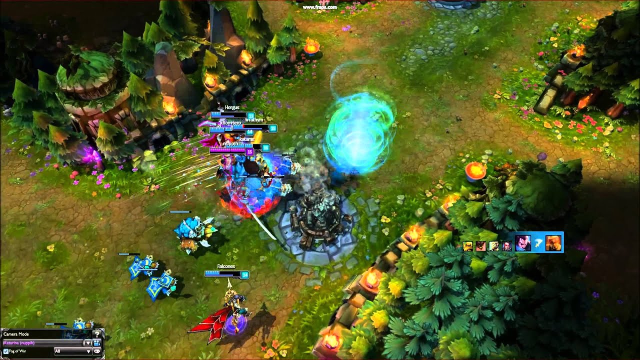 Liên Minh Huyền Thoại: Katarina 1v5 nhẹ tựa lông hồng :v