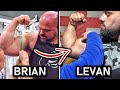 BRIAN SHAW vs LEVAN SAGINASHVILI Bicep Size Comparison!