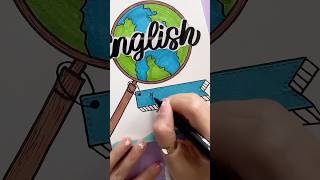 Simple & Beautiful Front Page Idea | English 🌟 #shorts #frontpage #nhuandaocalligraphy