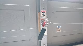 Installing key lock and converting garage door to manual power ;)