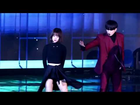 161226 [Fancam] GOT7 Yugyeom and Gfriend Eunha "Who's your mama?" @ SBS Gayo Daejun 2016