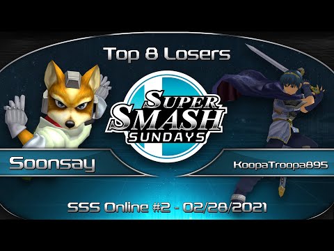 Super Smash Sundays Online #3 Soonsay (Fox) vs. KoopaTroopa895 (Marth) - SSBM Top 24