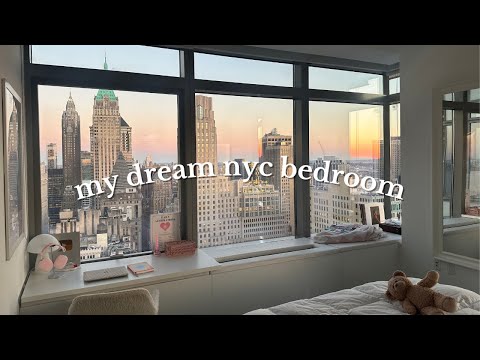 my dream nyc bedroom ???? aesthetic + decorating, organizing skincare