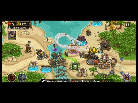CRYSTAL SEA STRATEGY KINGDOM RUSH FRONTIERS (VETERAN MODE) STAGE#1