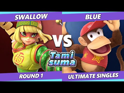 TAMISUMA 224 Round 1 - Swallow (Min Min) Vs. Blue (Diddy Kong) SSBU Smash Ultimate