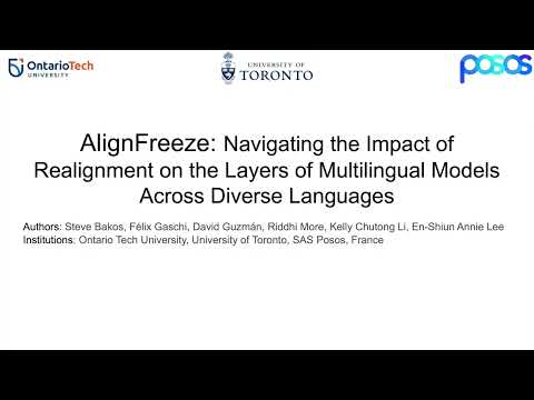 AlignFreeze | NAACL 2025 Presentation