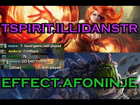 Dota 2 - TSpirit.IllidanSTR [Lina] vs Effect.Afoninje [Tiny]