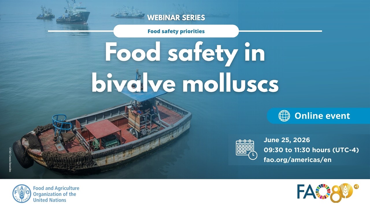Serie de webinarios Prioridades en inocuidad alimentaria: Inocuidad alimentaria en moluscos bivalvos