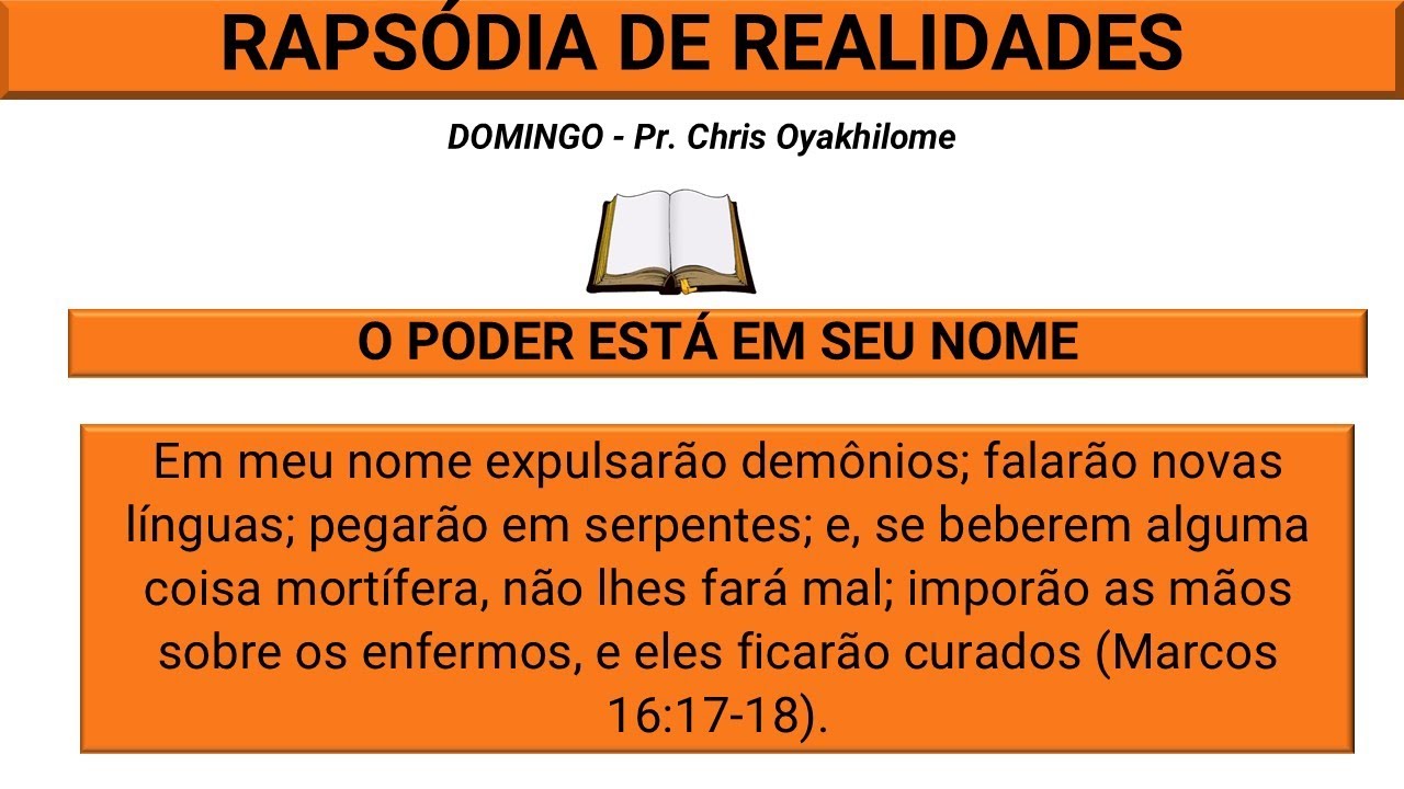 O Poder Está No Nome de Jesus