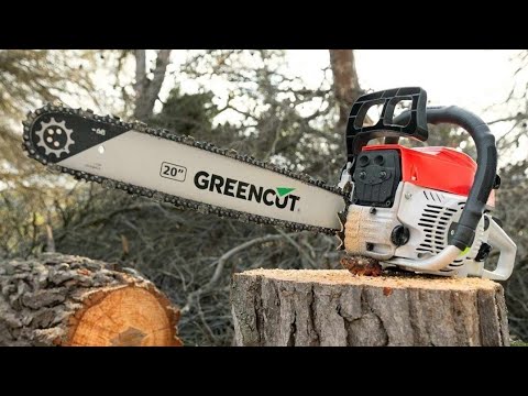 Petrol Chainsaw GREENCUT GS620X 62cc 3,8HP, 20" unboxing