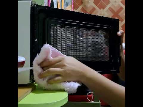 How to clean your Microwave glass ? Watch this .