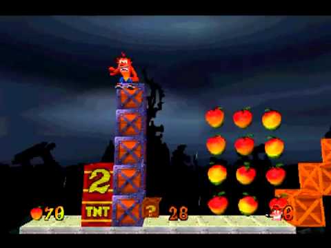 Crash Bandicoot 2: Cortex Strikes Back - Stage 19: Ruination (100% Completed)