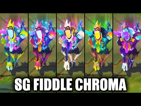 All Star Guardian Nemesis Fiddlesticks Chroma Skins Spotlight (League of Legends)
