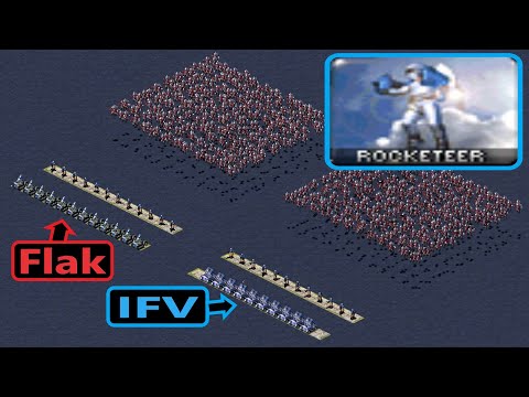 Flak Track vs IFV - Rocketeers - Red Alert 2