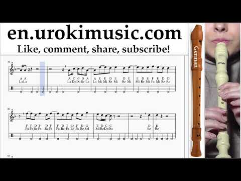 Recorder lessons (G.) Childish Gambino - Feels Like Summer Sheet Music Tutorial um-i352