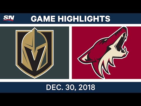 NHL Highlights | Golden Knights vs. Coyotes - Dec 29, 2018