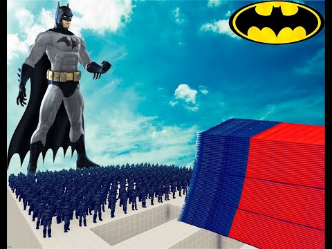 100x BATMAN + 1x GIANT vs 3x EVERY GOD - Totally Accurate Battle Simulator TABS