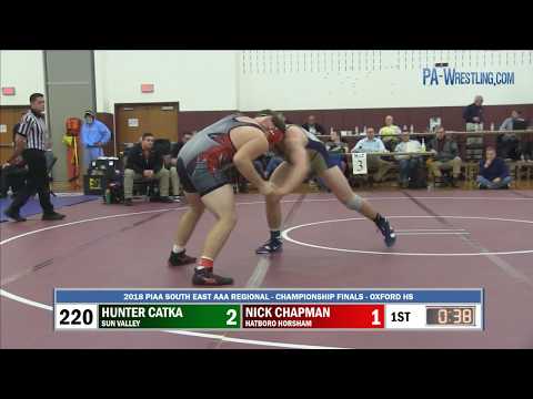 2018-03-03 220 lb Final - Hunter Catka (Sun Valley) vs Nick Chapman (Hatboro Horsham)