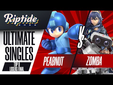 Peabnut vs Zomba - Ultimate Singles Top 8 Losers Final - Riptide 2022 | Mega Man vs R.O.B, Lucina