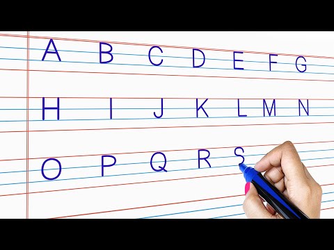 Writing Capital Letters Alphabet For Children | English Alphabets A to Z For Kids